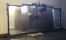 Specchio anni 60 240x110 nero oro vintage