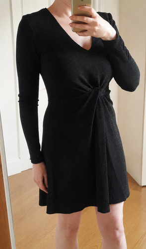 Pimkie vestito nero lurex - nero, in