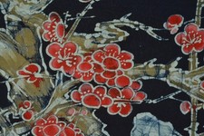 QUADRO CINESE FOTO DA APPENDERE PERGAMENA gazza prugna Cina quadro antico asi...