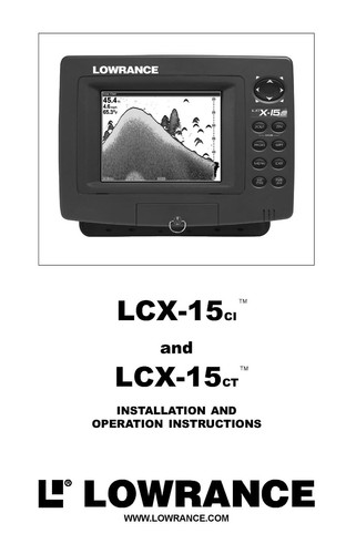 Lowrance lcx 15ci - lowrance, lcx-15ci