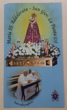 Santino MADONNA ADDOLORATA PAPA FRANCESCO e PAPA BENEDETTO XVI ( ogg.usato-used)