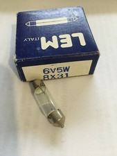 20 x  LAMPADINA SILURO 6 V 5 W