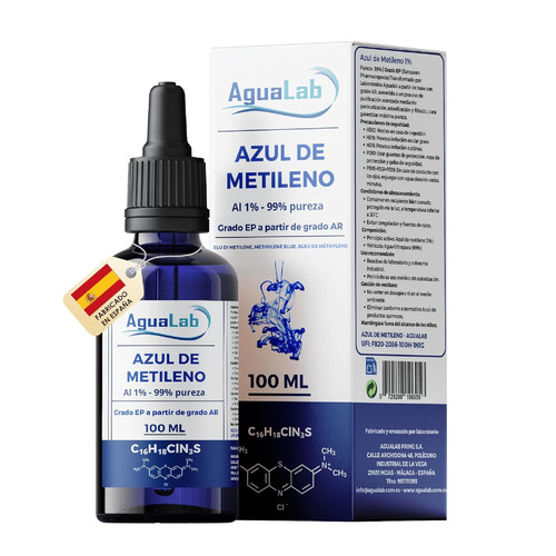 Blu metilene soluzione - blu, |