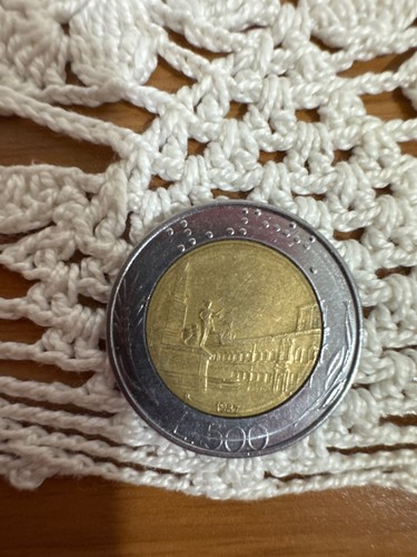 Moneta 500 lire - , bimetallica