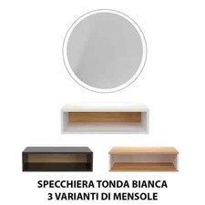 Specchio specchiera tonda con