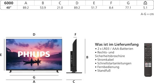 Philips 24phs6000 led smart - philips,