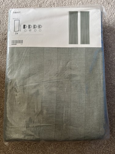 Coppia tende ikea tibast verde - ikea,