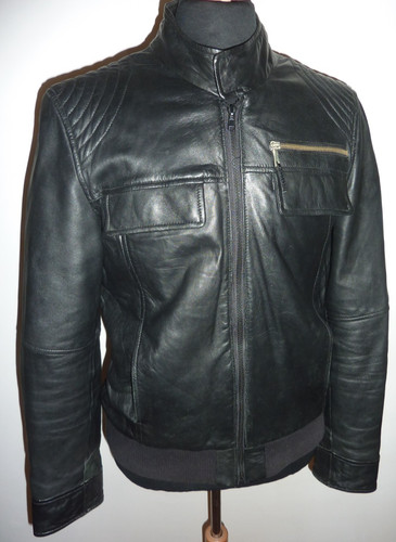 Zara giacca biker vera - zara, pelle