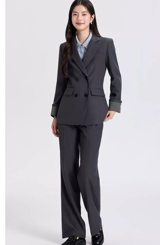 Tailleur donna grigio blazer - tailleur,