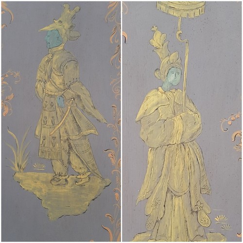 Coppia dipinti vintage su - di,