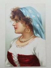 CARTOLINA COSTUME CIOCIARO FROSINONE CIOCIARIA COSTUMI LAZIO PAESAGGISTICA