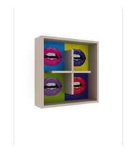 Libreria pensile kiss 60x60x16 - libreria,