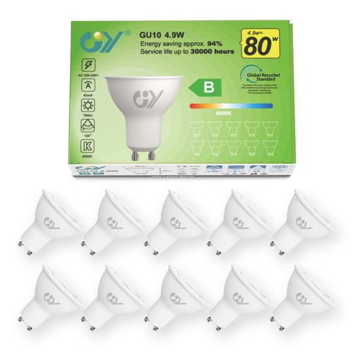 Lampadine gu10 led - led, 4.9w
