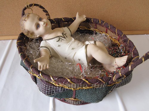 Gesù bambino antico gesso - bambino,
