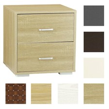 Comodino Con 2 Cassetti In Legno