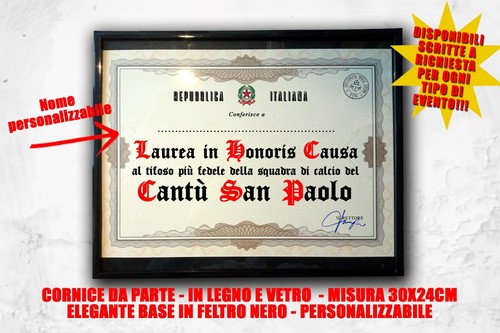 Laurea personalizzata quadro