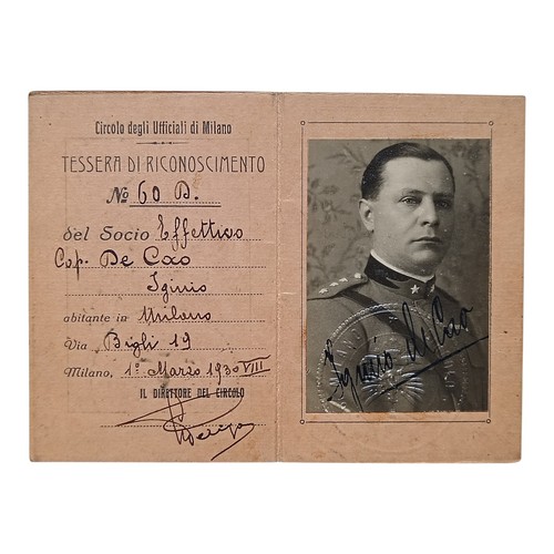 Tessera militare regno - tessera,