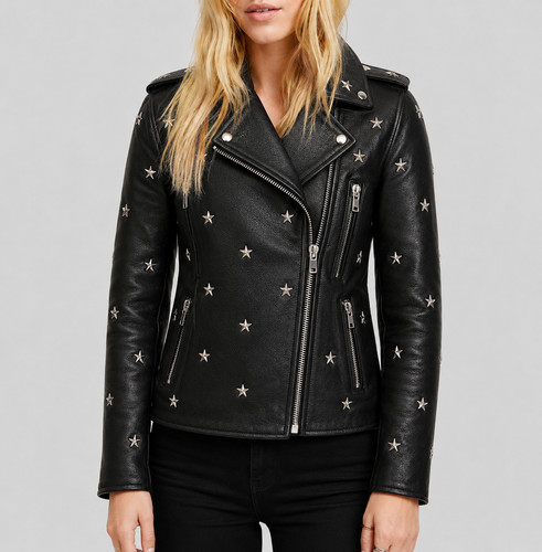 Giacca motociclista donna - giacca,