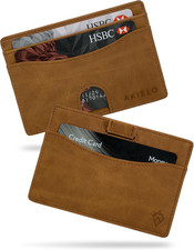 Porta Carte Di Credito Con Blocco RFID E Confezione Regalo – Portafoglio Uomo Sl