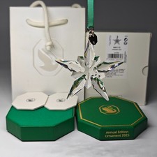 Cristallo Swarovski 2025 EDIZIONE ANNUALE GRANDE ORNAMENTO NATALE 5691172 AUTENTICO