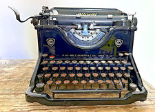 Macchina da scrivere Olivetti M40 prima serie manopole in metallo vernice nera