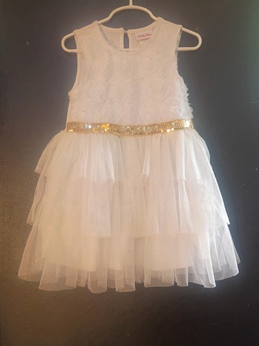 Vestito bianco bambina little - vestito,