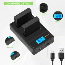 Confezione 2 batterie e doppio