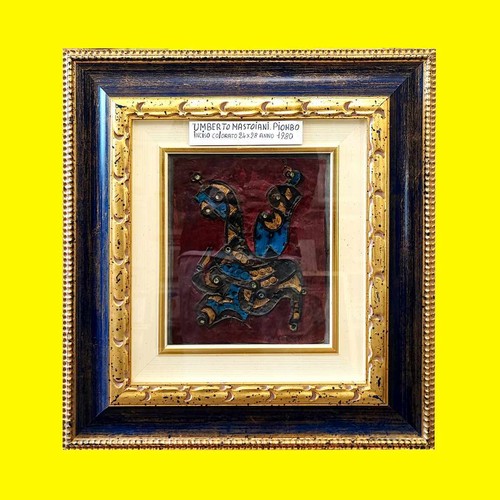 Quadro piombo lastra inciso - piombo, su