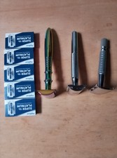 Rasoio King Gillette (Usato) Più 2 Altri Rasoi Nuovi Più 50 Lamette 