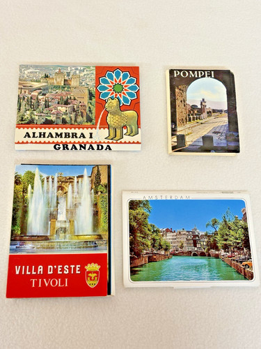 Vintage postcard books lot - vintage,