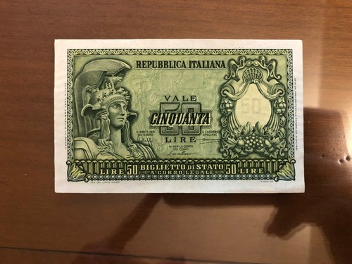 Repubblica banconota lire - lire, 50