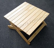 Tavolino rettangolare da giardino in legno frassino naturale - REGUITTI