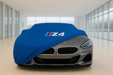 Telo Copriauto Blu per Bmw Classe Z4 Antipolvere Antivento Pettine Auto...