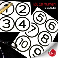 10 NUMERI O LETTERE ADESIVI