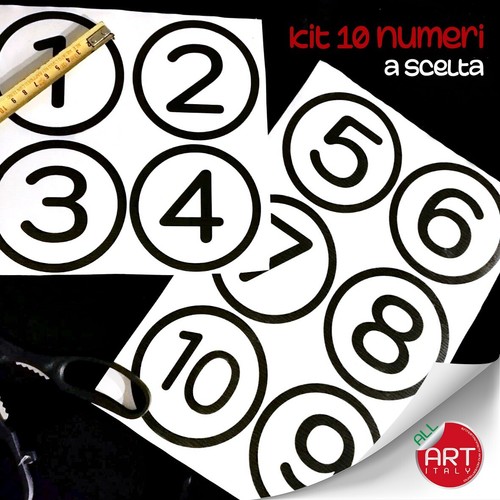 Numeri lettere adesivi - lettere,