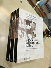 Storia e testi della letteratura italiana G.FERRONI MONDADORI opera in 3 volumi