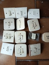 LOTTO 12 INTERRUTTORI Elios Vimar Ticino MATERIALE ELETTRICO VINTAGE