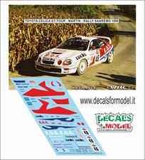 DECALS 1:24 TOYOTA CELICA GT
