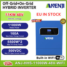 11000W Inverter Solare Ibrido On/Off Grid Dual MPPT 160A 230V 48V 500Vdc WIFI