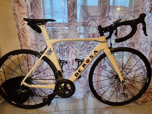 Bici corsa bianco rosa - da,