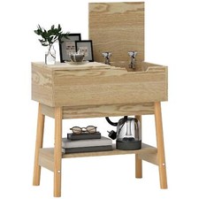 Tavolino da Salotto in Stile Boho con Ripiano a Scomparsa Legno U5690AK DecHome