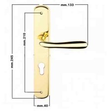 COPPIA MANIGLIA PORTE INTERNE