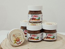 8 Bomboniere Nutella da 25gr. Personalizzati per qualsiasi evento,tema o grafica