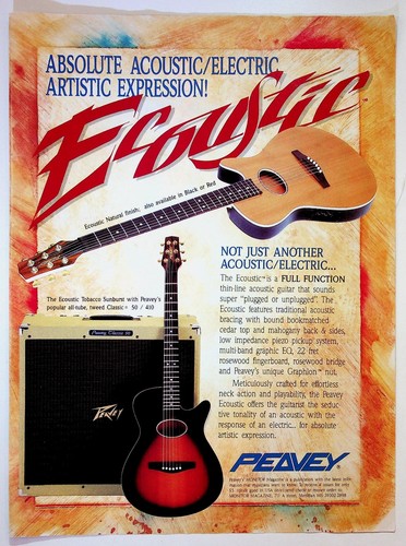 Peavey ecousic guitar classic - peavey,