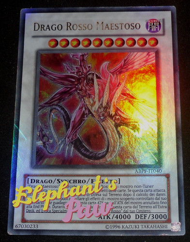 Yugioh drago rosso maestoso - yugioh,