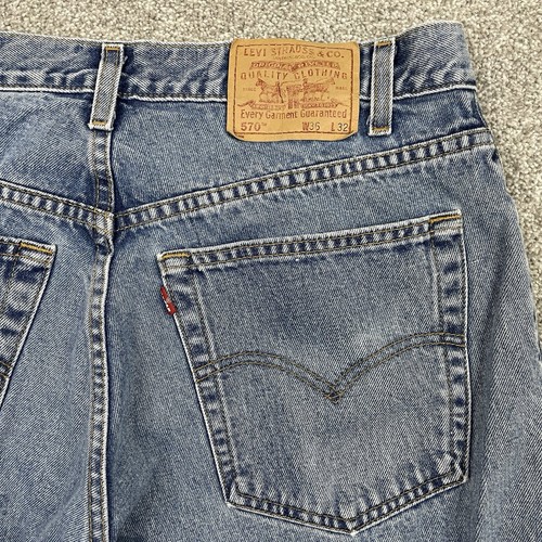 Jeans vintage levis 570 larghi - jeans,