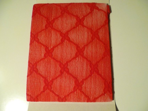 Collant farfalle pizzo rosso - collant,