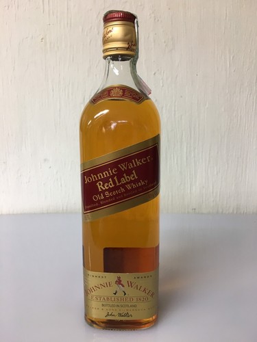 Johnnie walker red label - label, old
