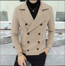 Cappotto uomo misto lana corto