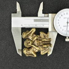 Statuina scimmia ottone